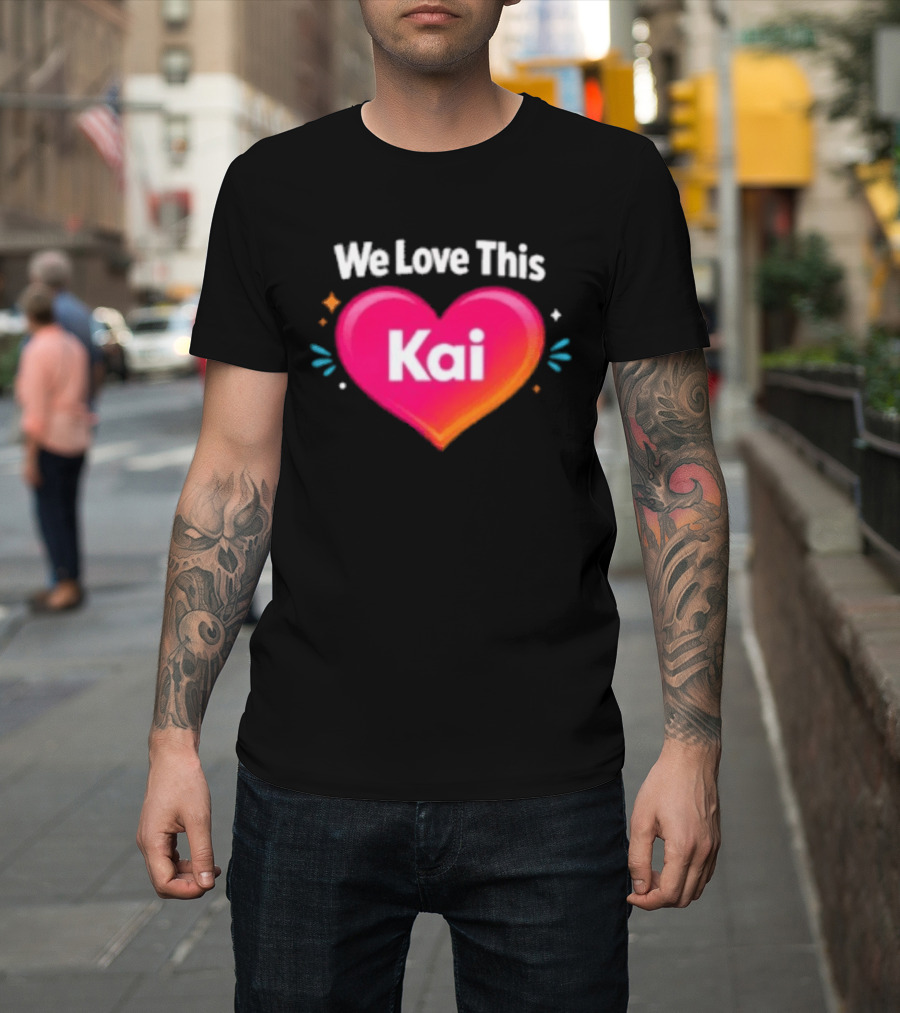 We Love This Kai Heart Design With Colorful Accents T-Shirt