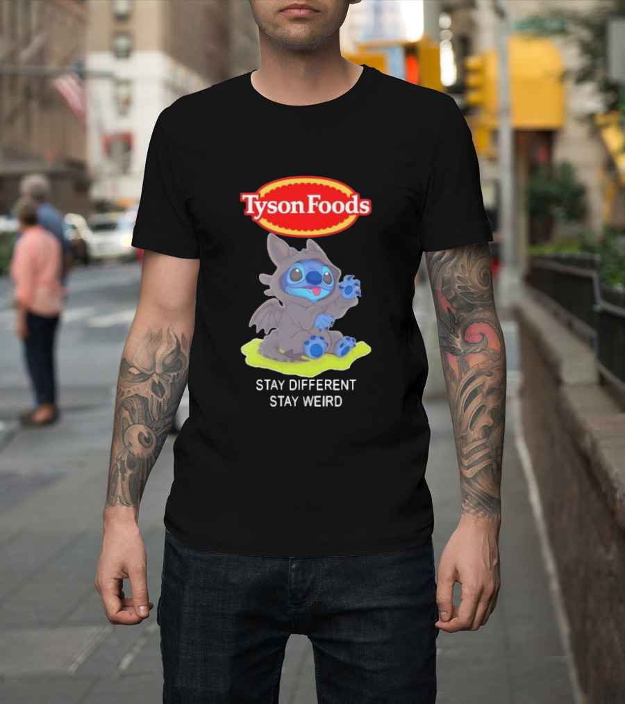 Tyson Foods Toothless Stitch Stay Different Stay Weird T-Shirt