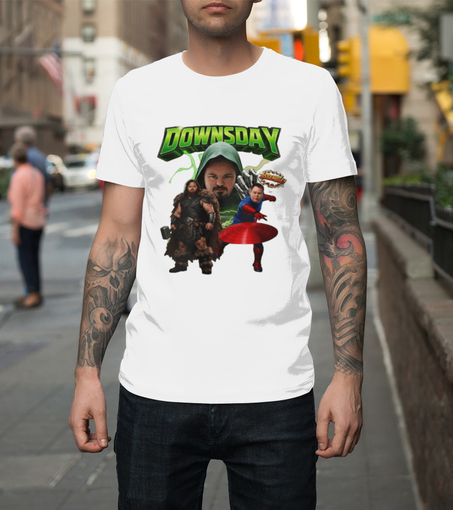 Downsday Assemble Superhero Team Avengers T-Shirt