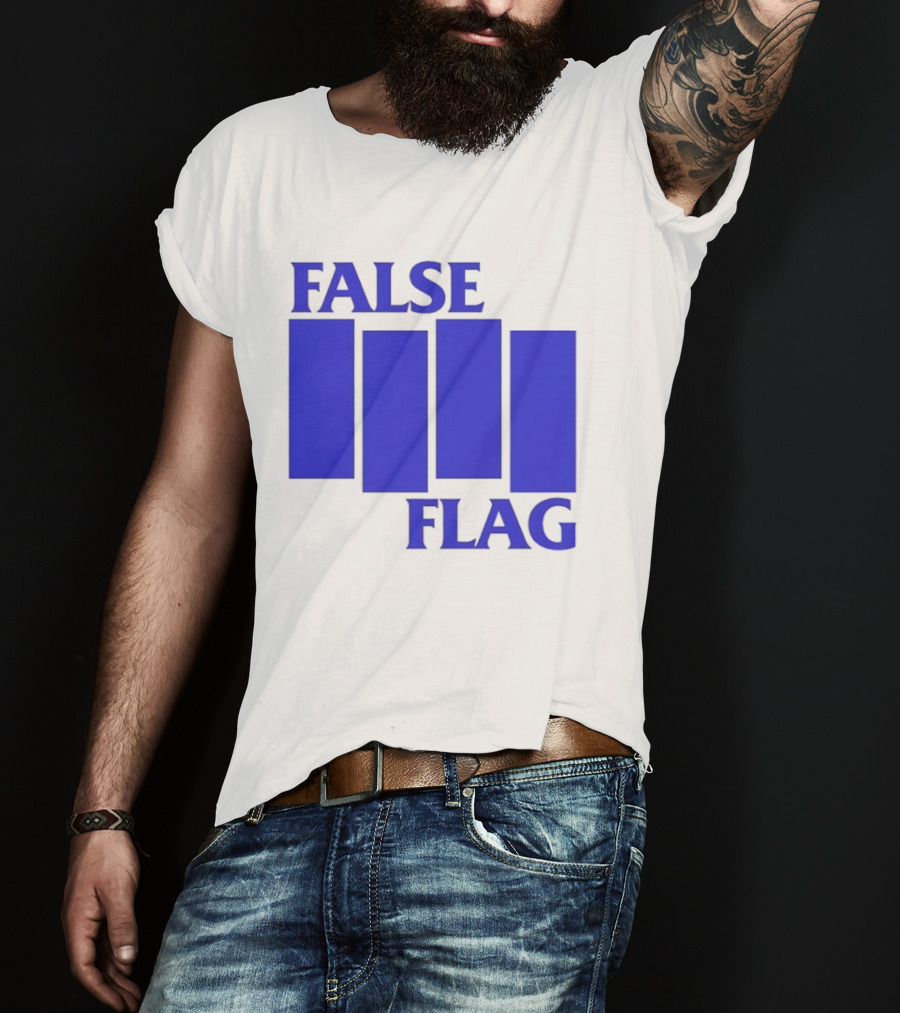 False Flag Bars Blue T-Shirt