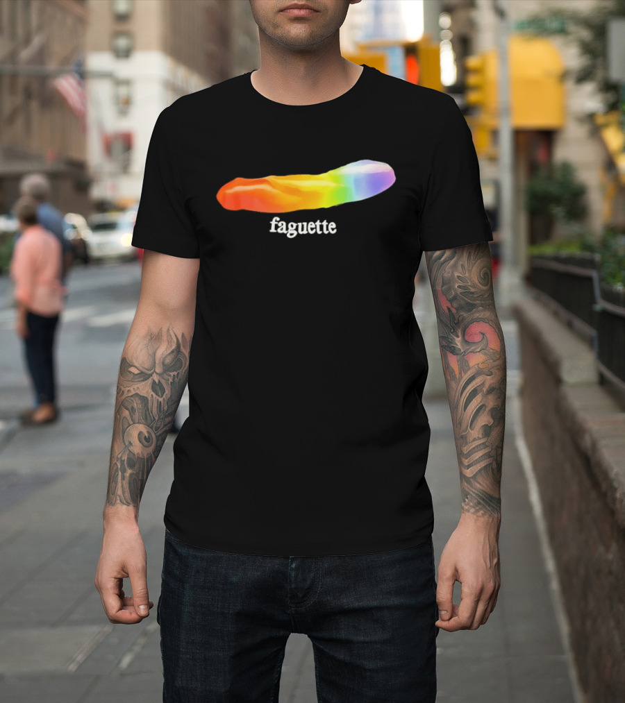 Faguette Rainbow LGBTQ Pride T-Shirt