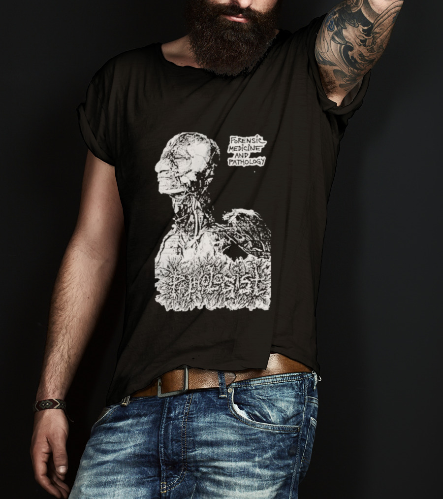 Pathologist Forensic Medicine And Pathology Anatomical Skull And Brain T-Shirt