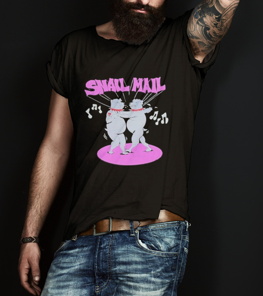 Snail Mail Bulldogs Dance Music Notes Duo T-Shirt