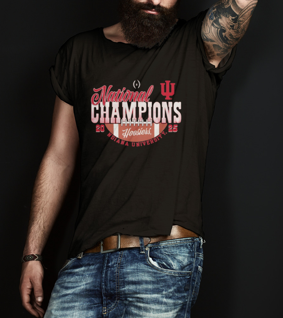 Indiana Hoosiers National Champions 2025 Indiana University Football T-Shirt