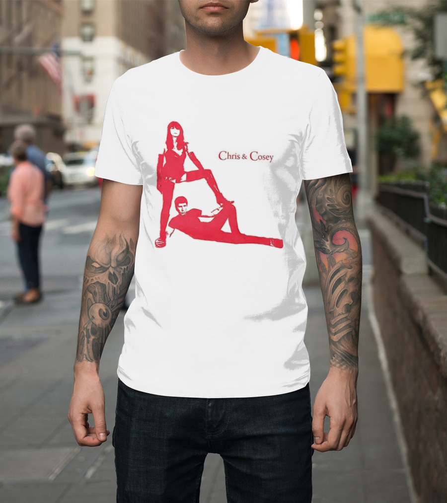 Chris And Cosey Red Silhouette Duo T-Shirt