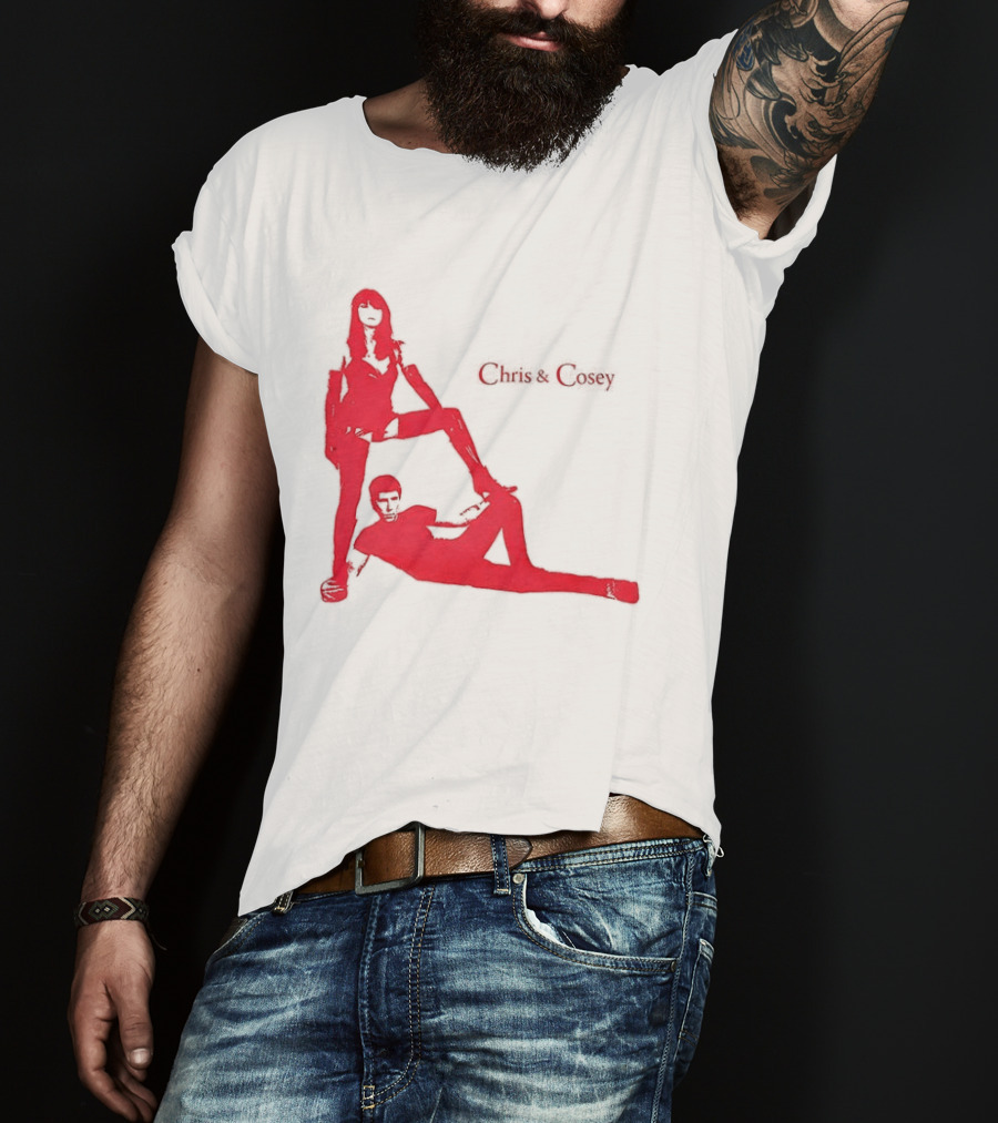 Chris And Cosey Red Silhouette Duo T-Shirt