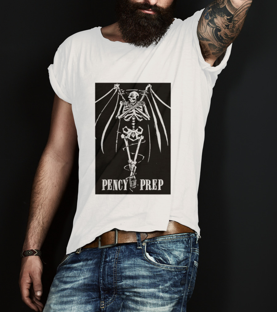 Pencey Prep Skeleton Flyer Ransom Bats Crossed Arms Band Merch T-Shirt