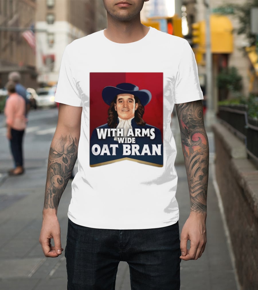 With Arms Wide Oat Bran Quaker T-Shirt
