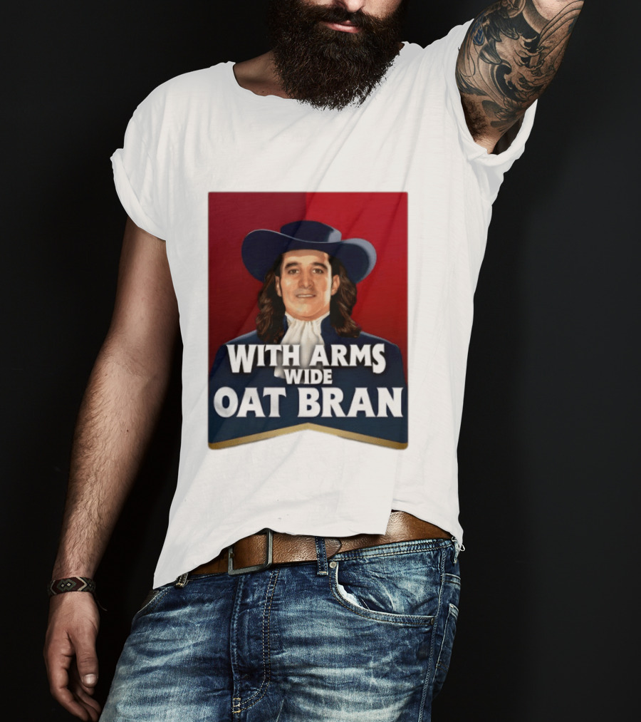 With Arms Wide Oat Bran Quaker T-Shirt