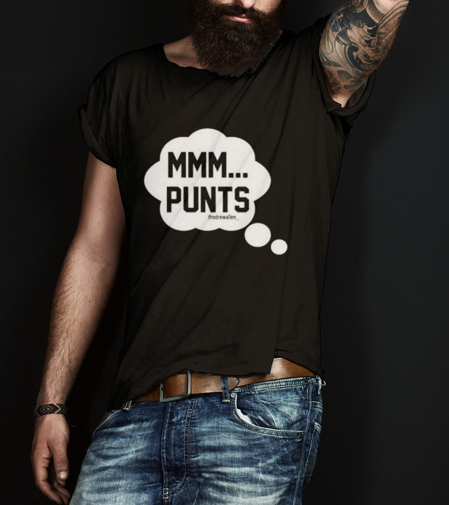 MMM Punts Drew Allen Football Humor T-Shirt