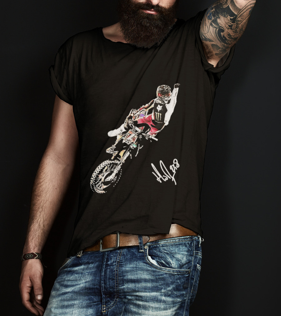 Haiden Deegan Motocross Supercross Back To Back Triumph T-Shirt