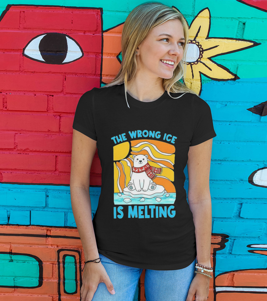 The Wrong Ice Is Melting Polar Bear Abolish ICE T-Shirt