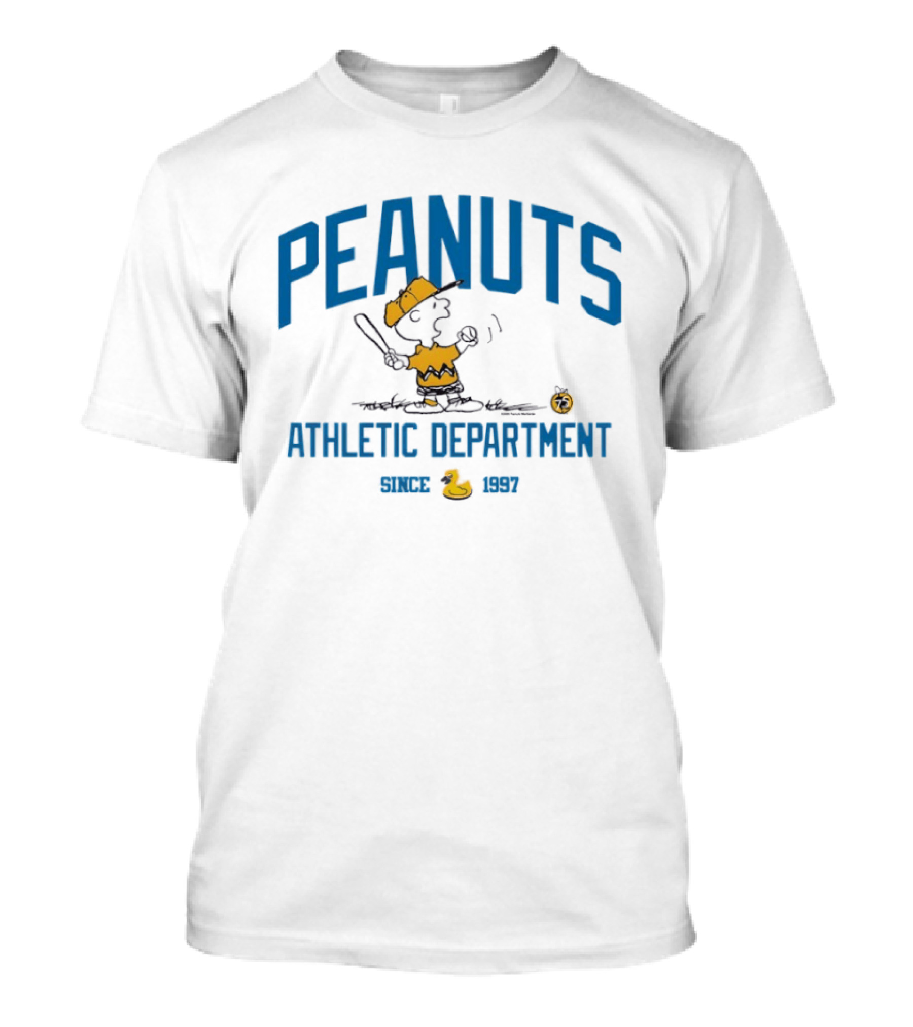 Peanuts Athletic Department Since 1997 Charlie Brown Baseball T-Shirt