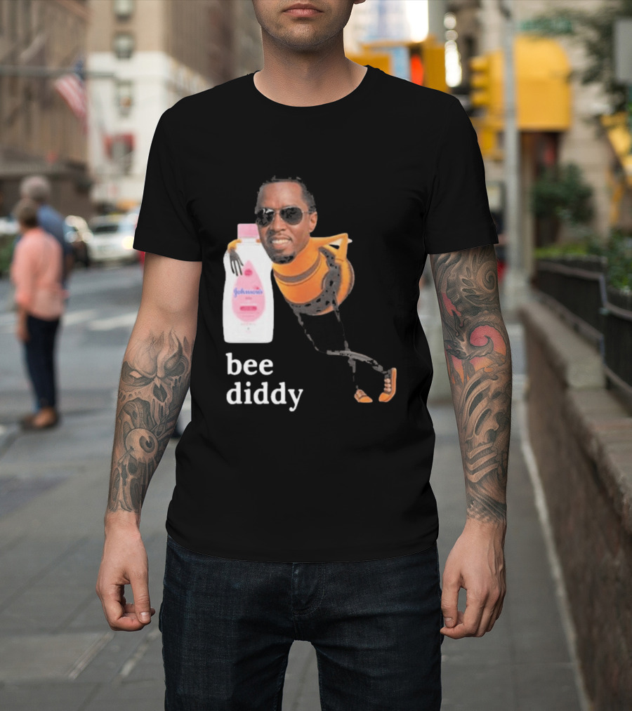 Bee Diddy Sean Combs Baby Oil Johnson's T-Shirt