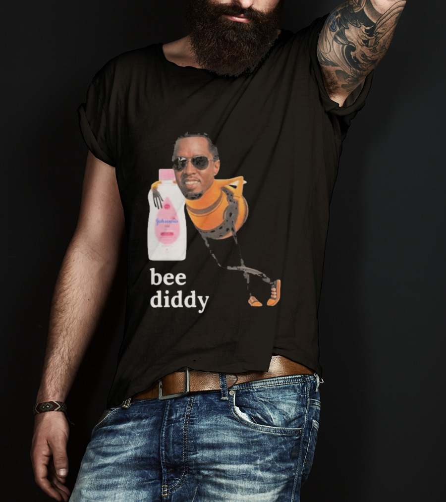 Bee Diddy Sean Combs Baby Oil Johnson's T-Shirt