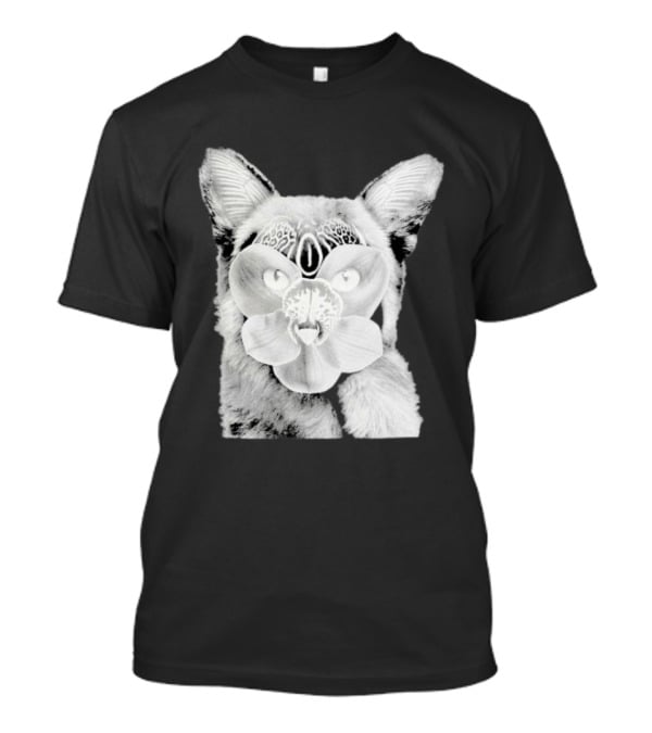 Galantis Palladium Cat Mask Orchid Eyes Black And White T-Shirt