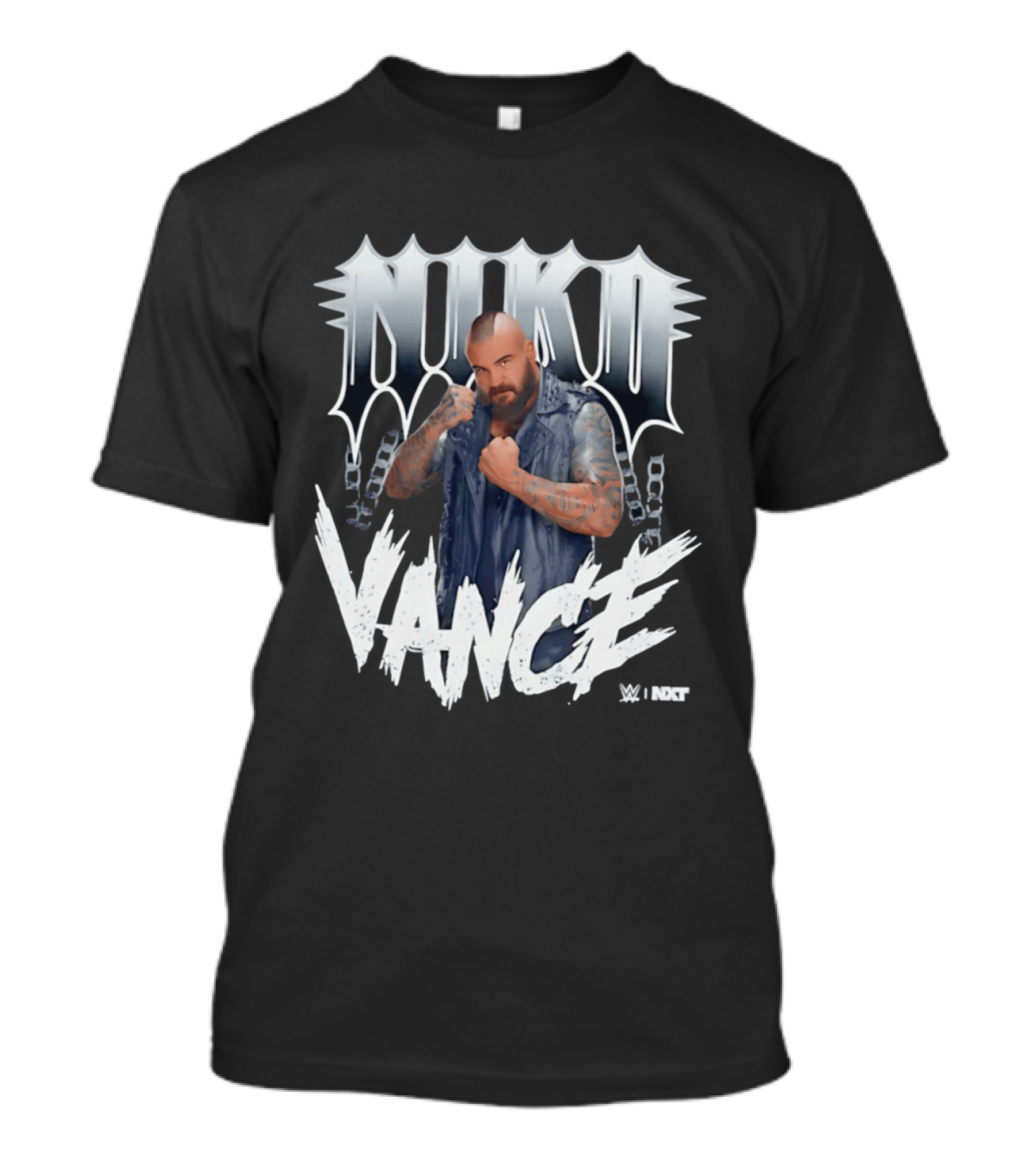 Niko Vance WWE NXT Spikes Chains Tattoo T-Shirt