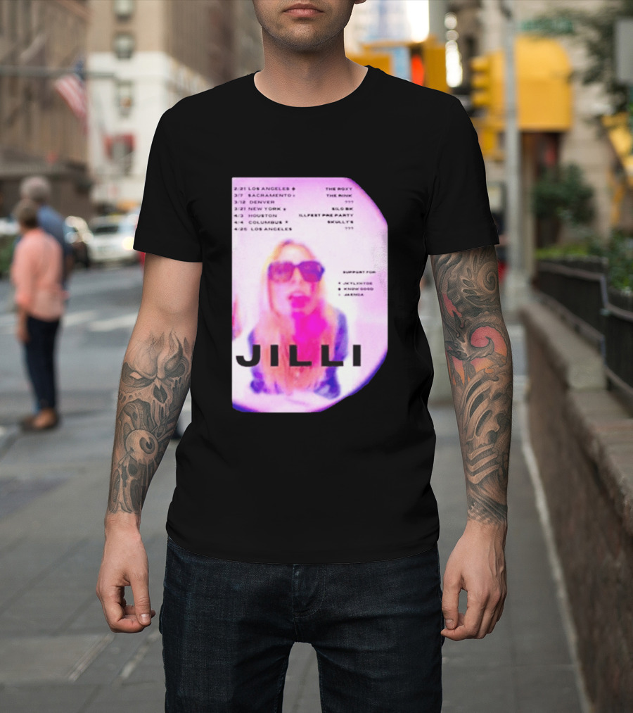 Jilli Winter Tour 2026 Dates Los Angeles Sacramento Denver New York Houston Columbus The Roxy The Mint Slo Brew Skully's Illfest T-Shirt