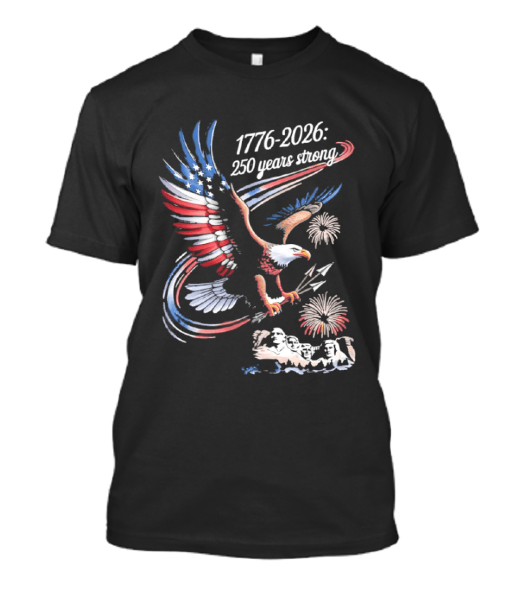 1776 2026 Eagle 250 Years Strong America Anniversary T-Shirt