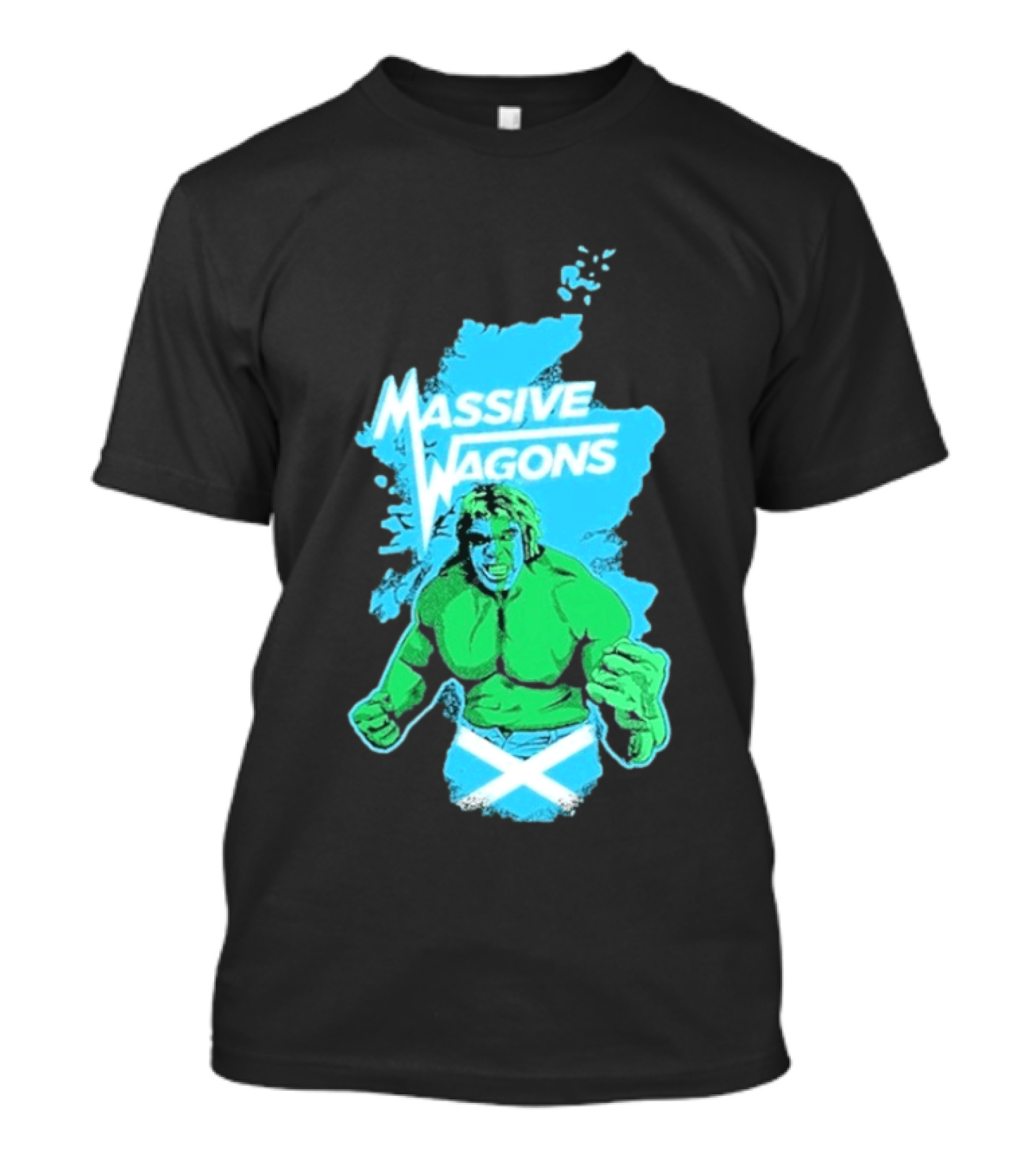 Massive Wagons Hulk Scotland With Map T-Shirt