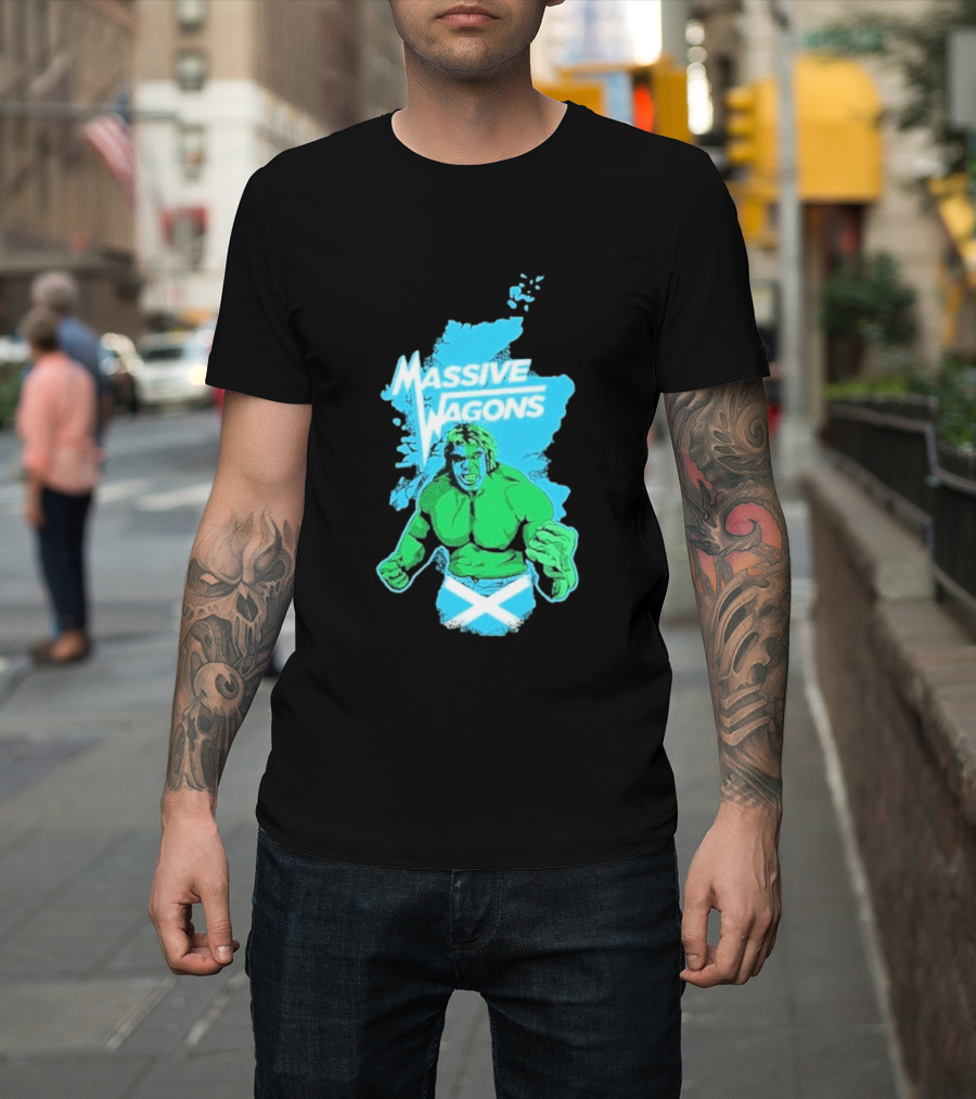 Massive Wagons Hulk Scotland With Map T-Shirt