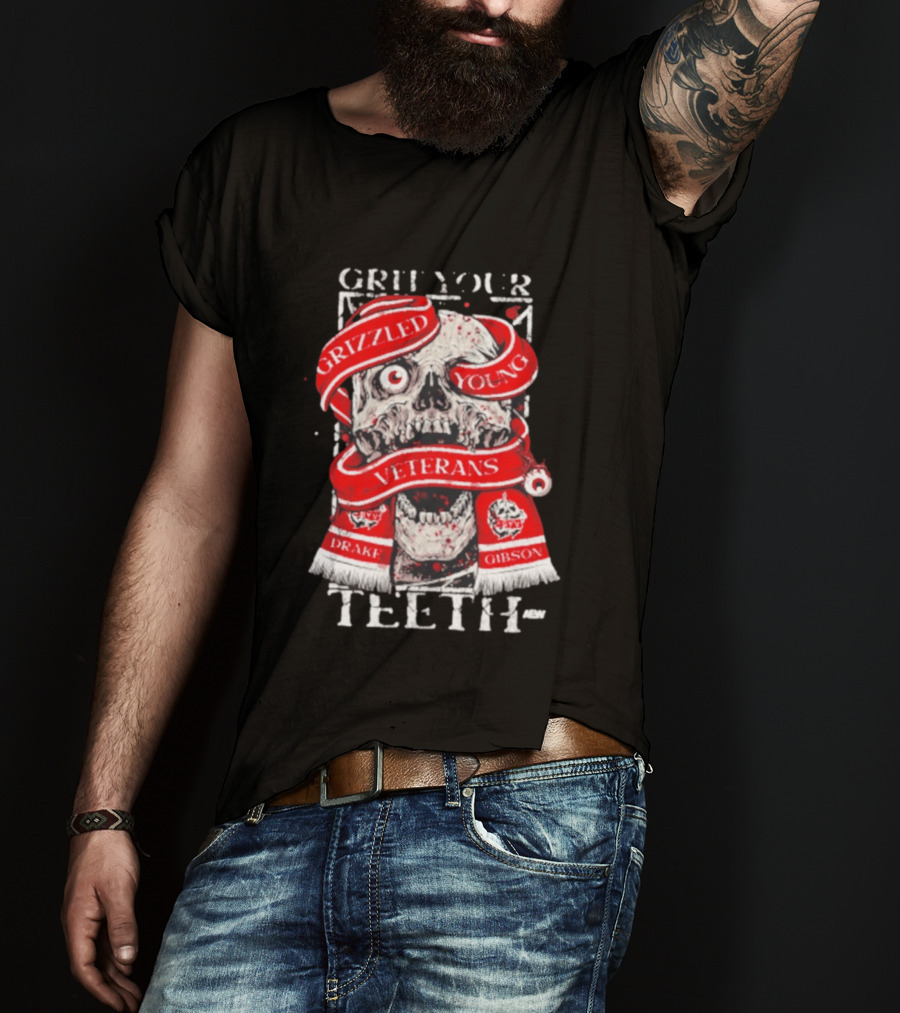 Grizzled Young Veterans Grit Your Teeth Drake Gibson T-Shirt