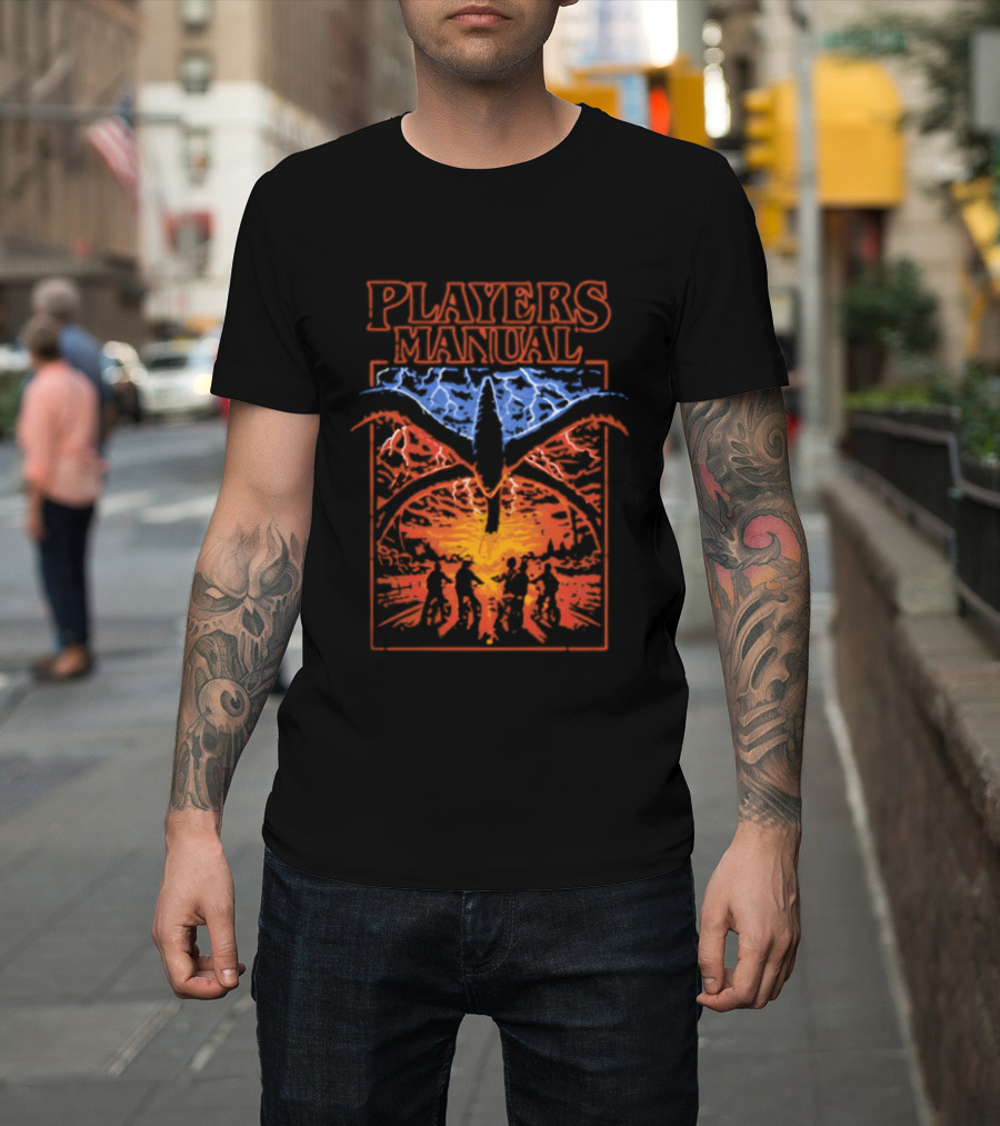 Players Manual Stranger Things Demogorgon Lightning T-Shirt