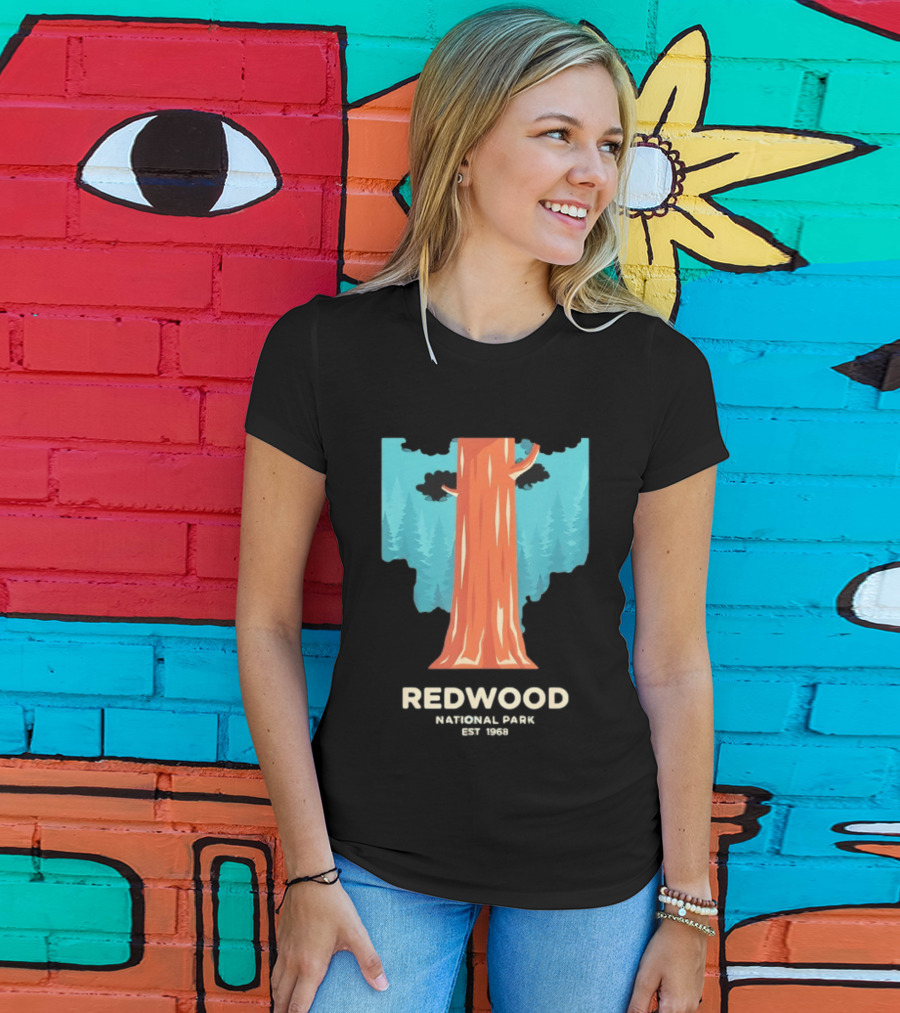 Redwood National Park Est 1968 Tree T-Shirt