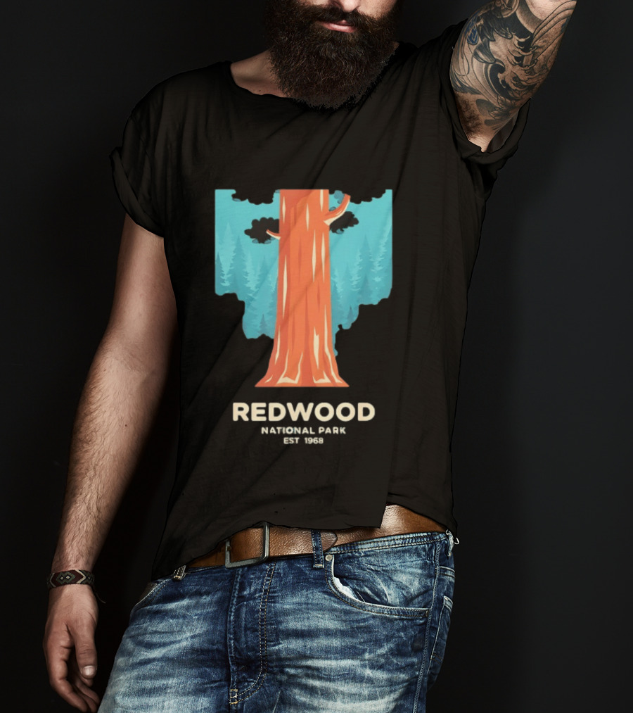 Redwood National Park Est 1968 Tree T-Shirt