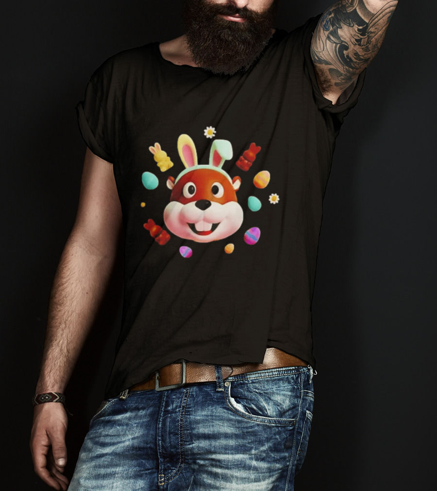 Bucees Easter Bunny Celebration With Colorful Eggs And Gummy Bears T-Shirt