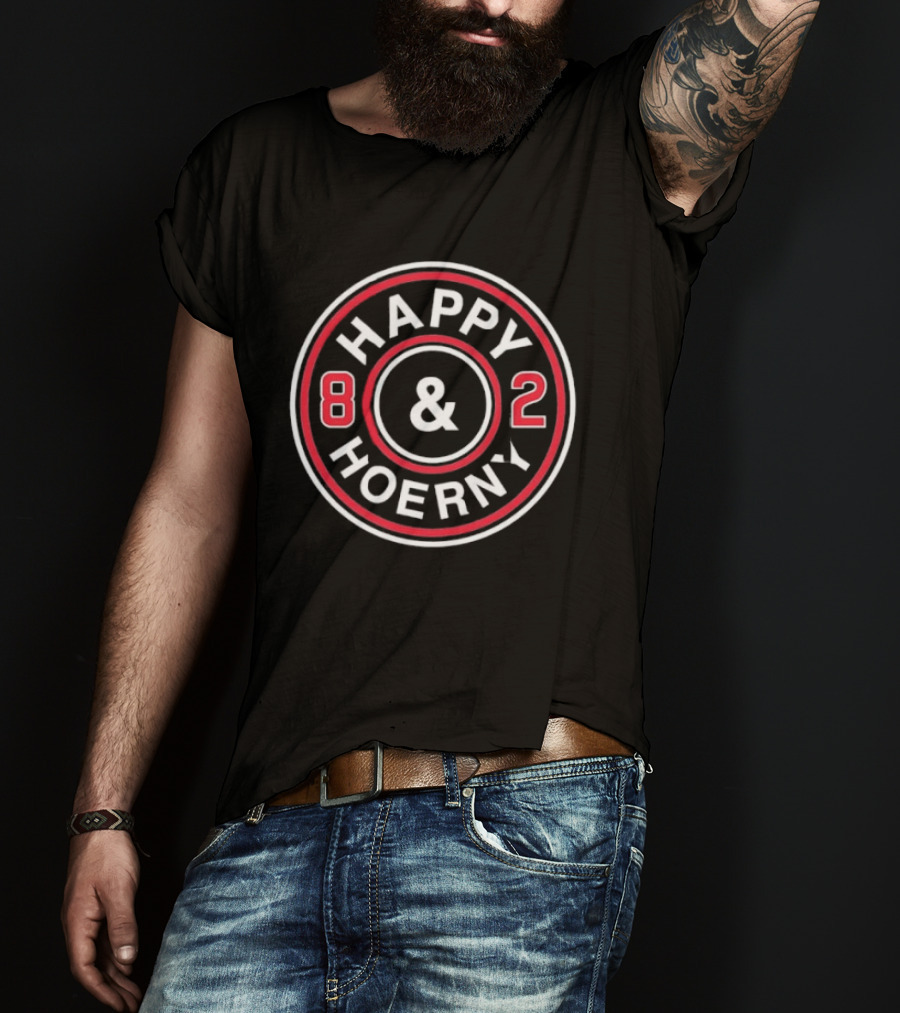 Happy Hoerny 82 Vintage Sports Inspired Circle T-Shirt
