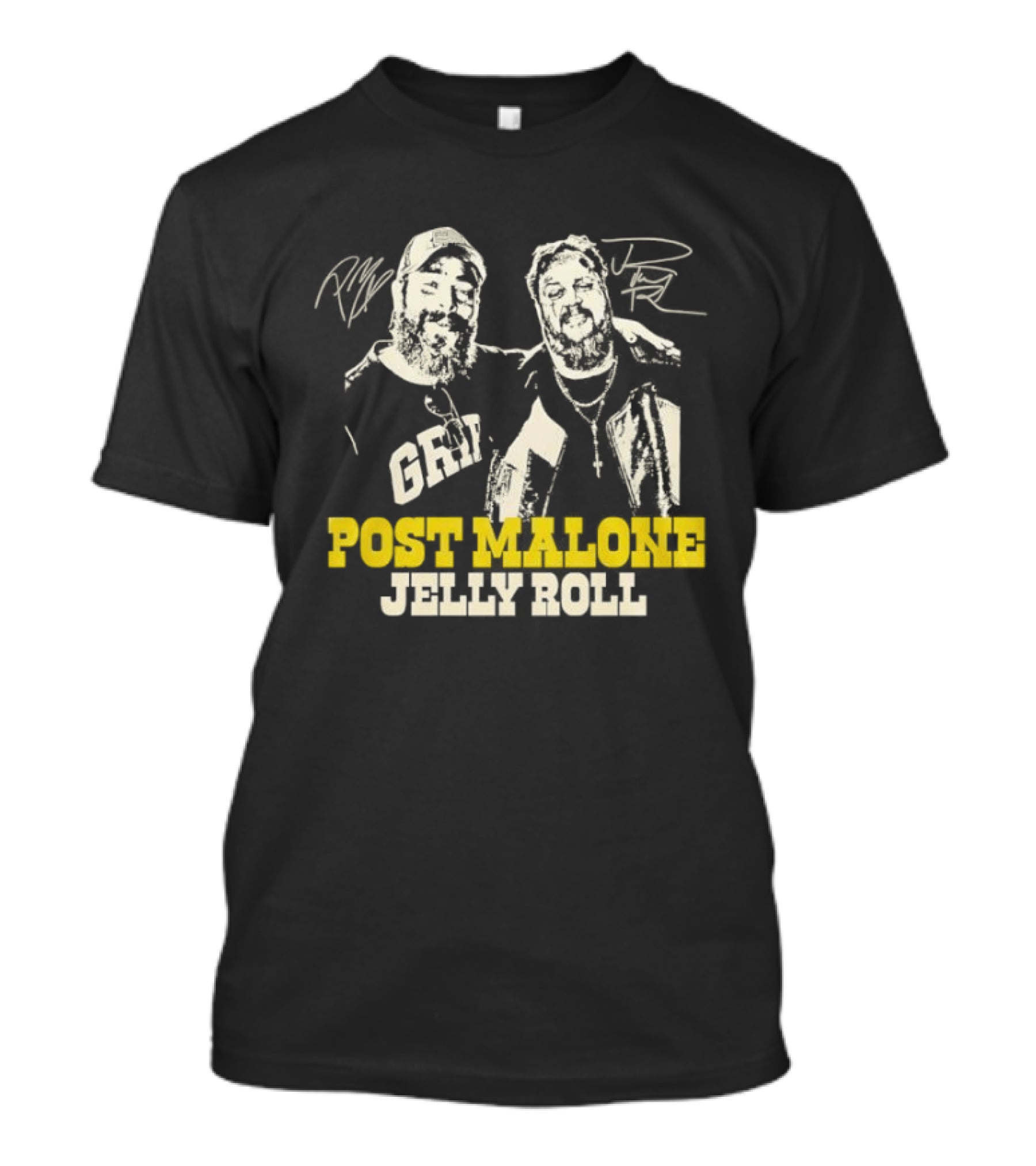 Post Malone Jelly Roll Big Ass Stadium Tour Signatures T-Shirt