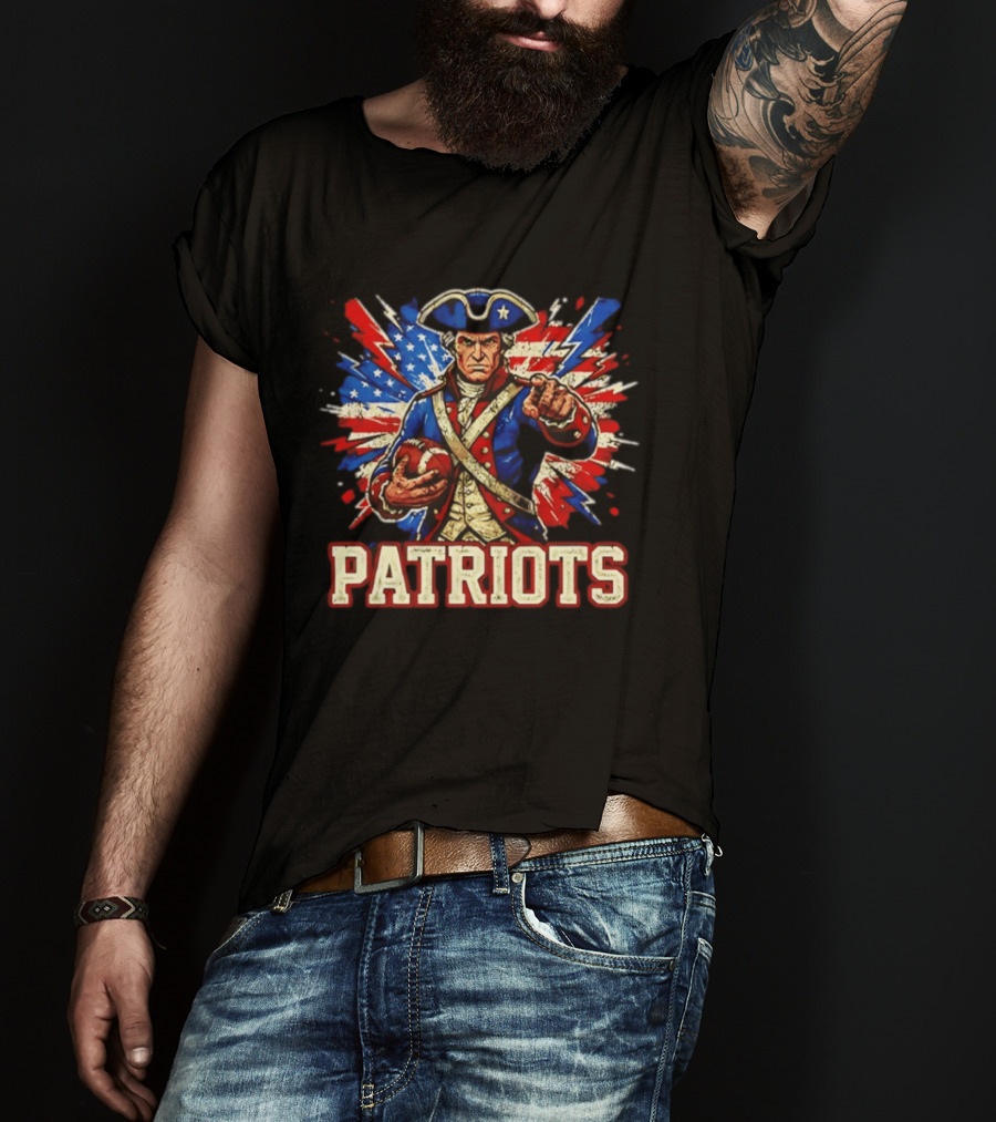 Patriots Revolutionary Football USA Flag T-Shirt