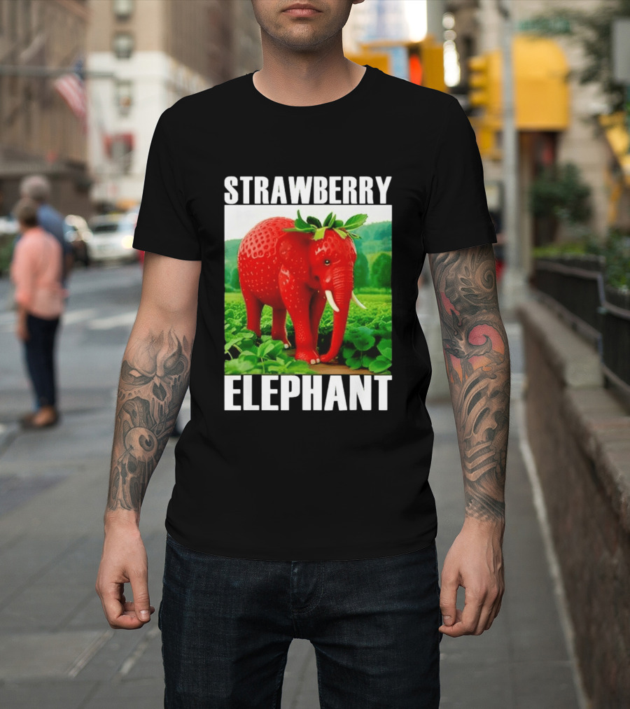 Strawberry Elephant Brainrot T-Shirt