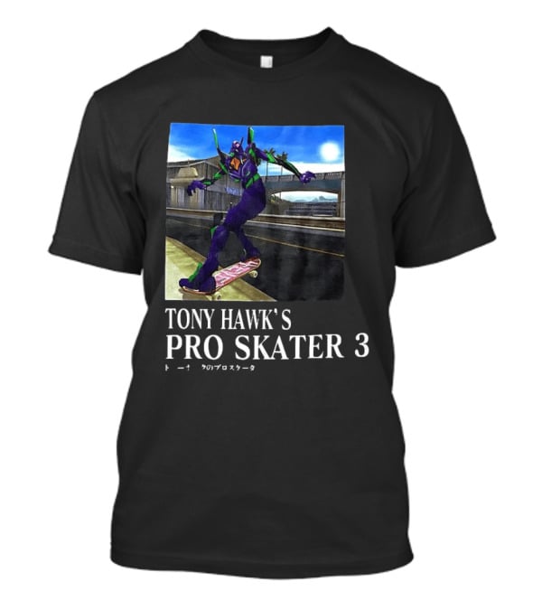 Tony Hawk's Pro Skater 3 Evangelion Crossover Skating Scene T-Shirt