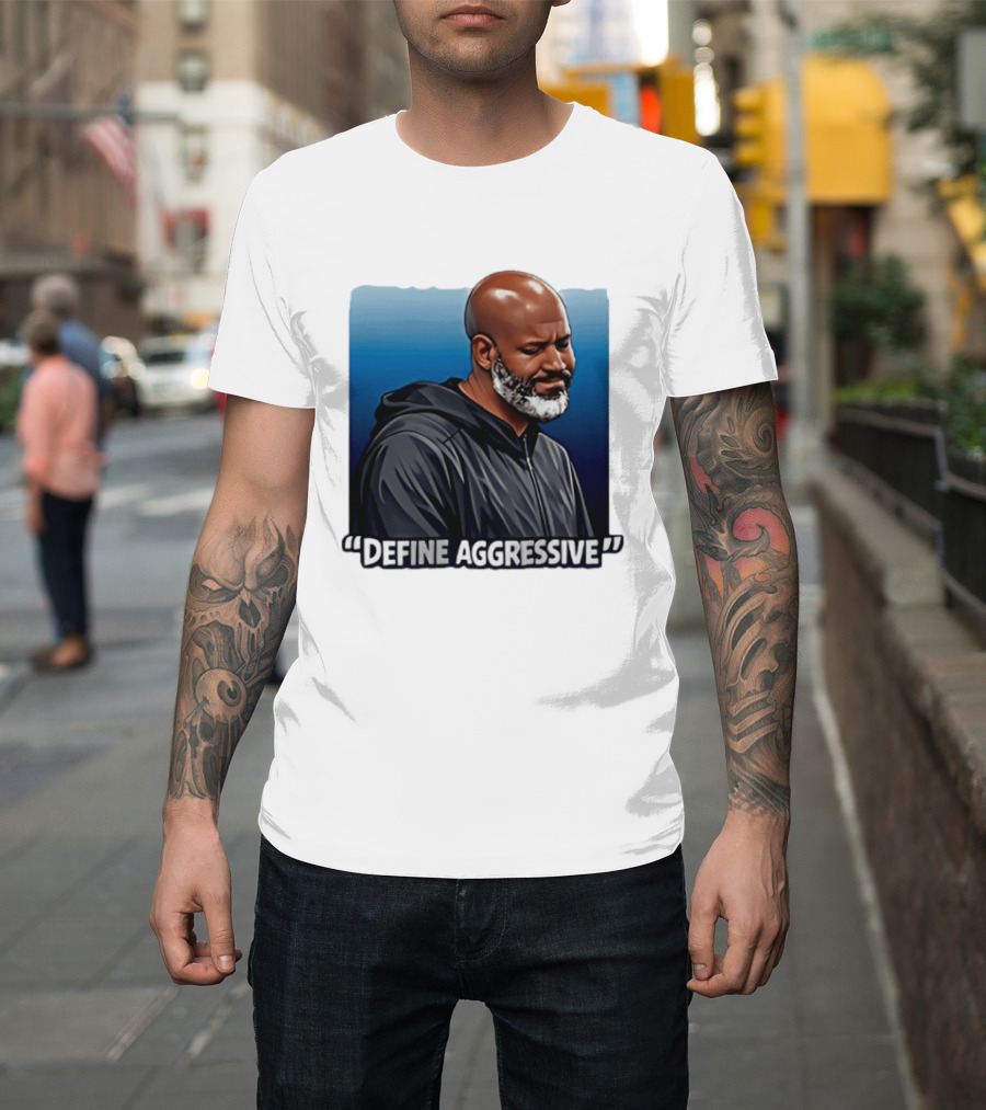 Define Aggressive Detroit Lions Brad Holmes T-Shirt
