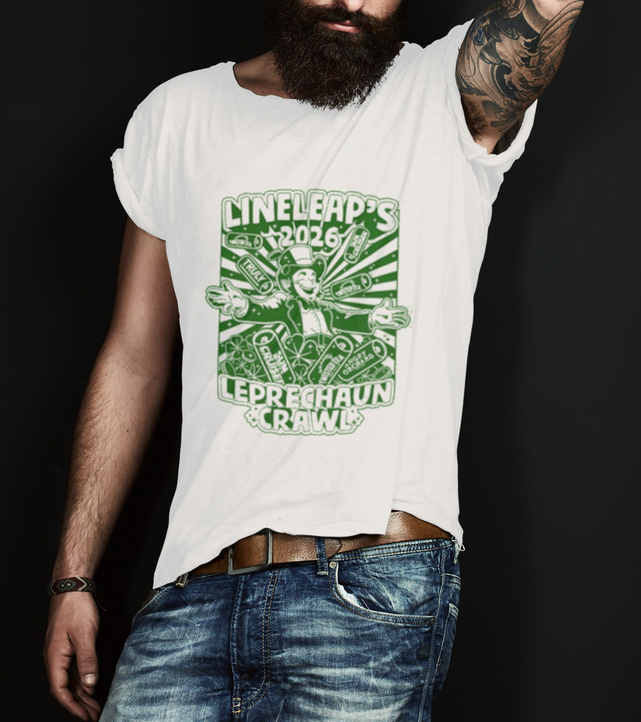 Lineleap's 2026 Leprechaun Crawl T-Shirt