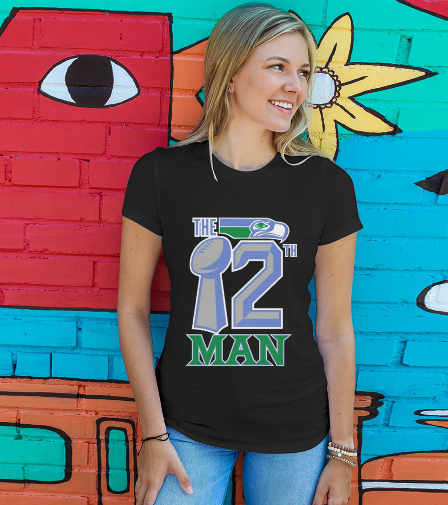 The 12th Man Seattle Bird Fan Football T-Shirt