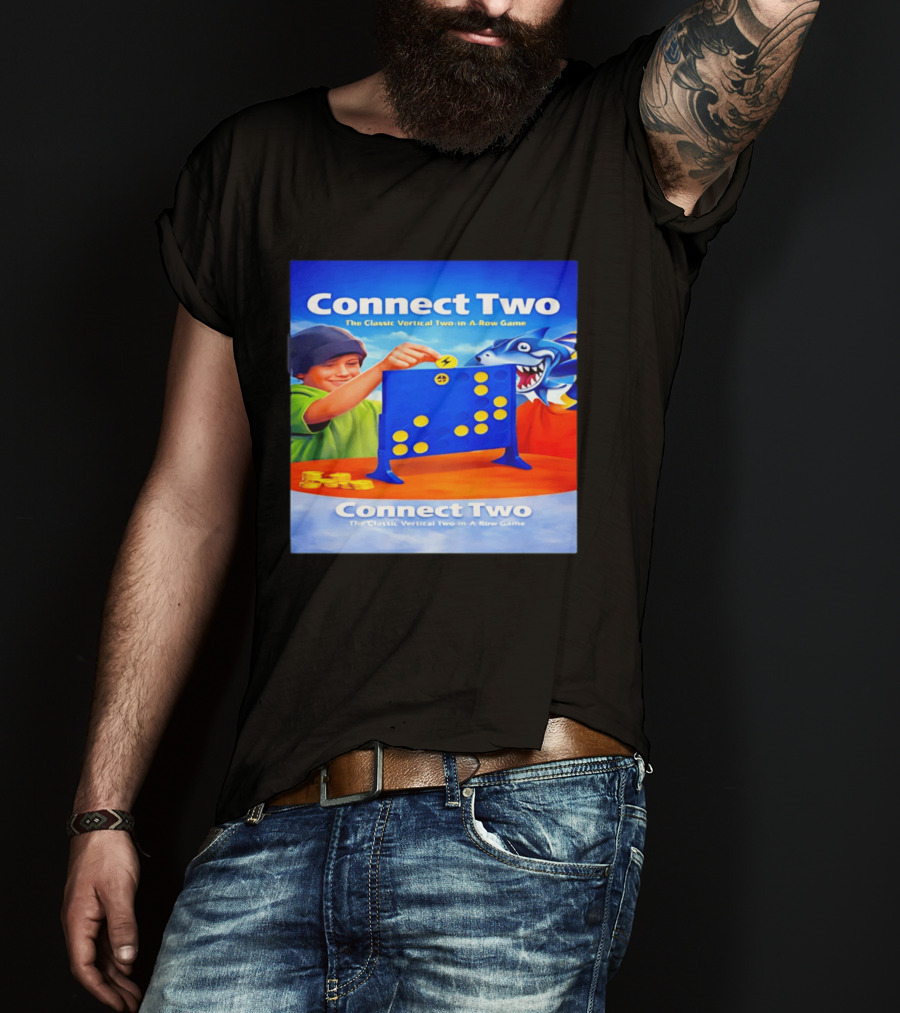 Connect Two The Classic Vertical Two In A Row Game T-Shirt