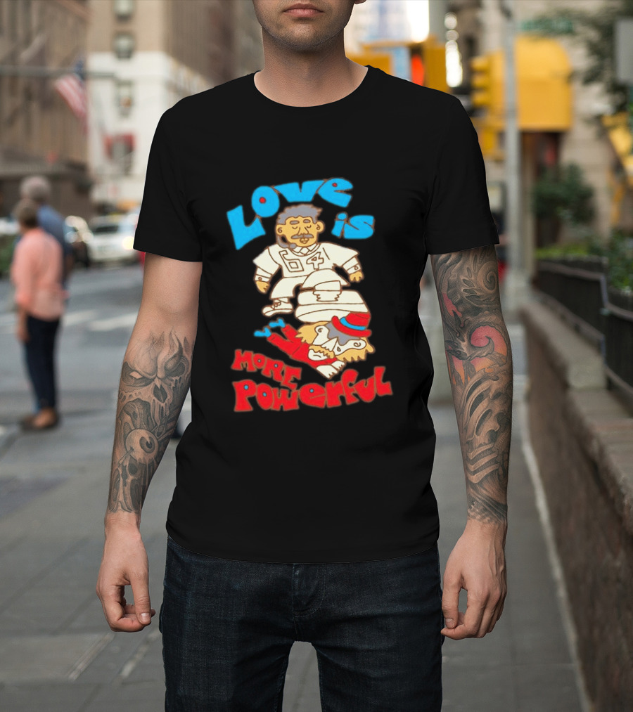 Love Is More Powerful Sam Lane 04 Football Tackle Cartoon T-Shirt