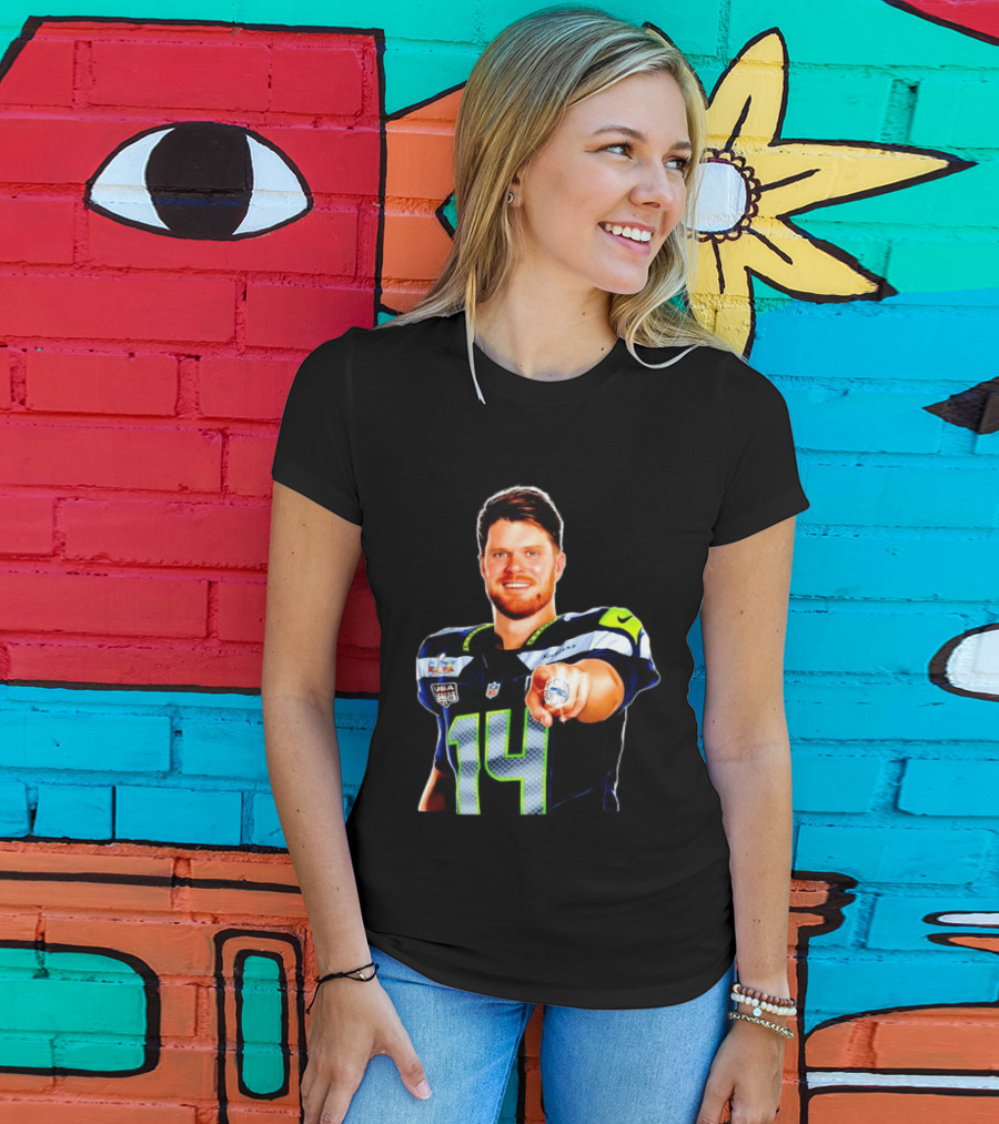 Seahawks Sam Darnold Champions Ring USA 150 NFL Honors T-Shirt