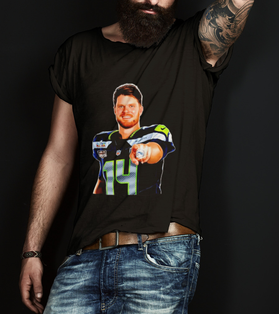 Seahawks Sam Darnold Champions Ring USA 150 NFL Honors T-Shirt