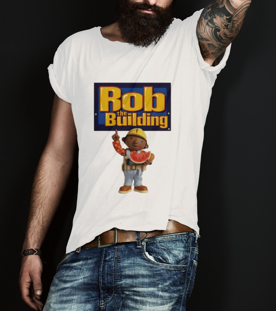 Rob The Building Watermelon Character Fun T-Shirt