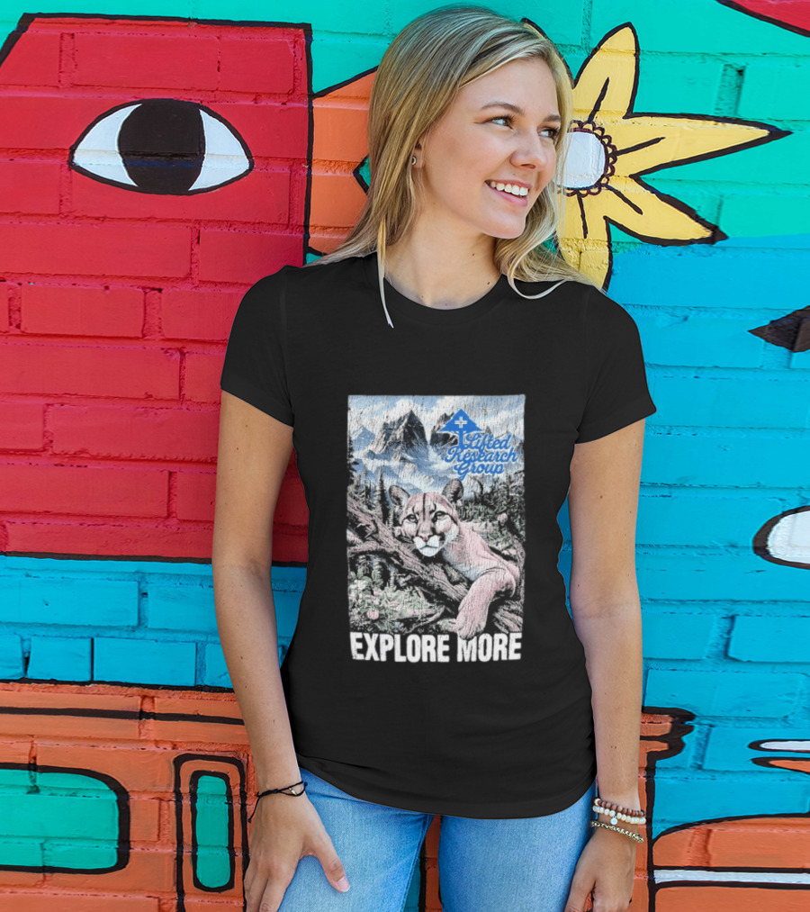 Lifted Research Group Explore More With Mountain Lion And Scenic Forest T-Shirt