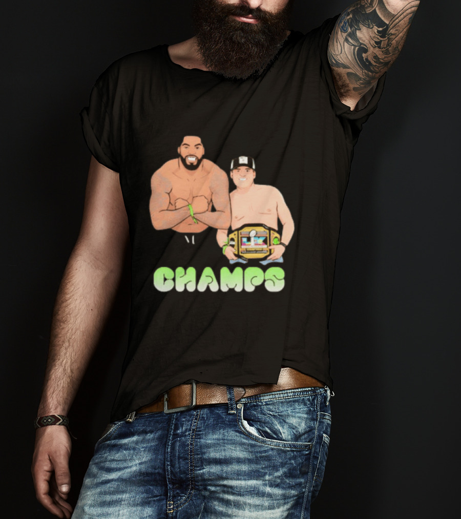 JS And Leo Celebrate Seattle Champs With Belt Champs T-Shirt