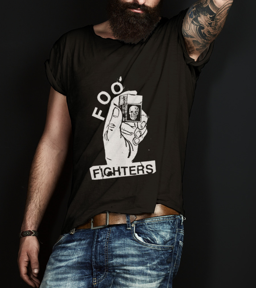Foo Fighters Hand Holding Lighter Image Choose Your Colour T-Shirt