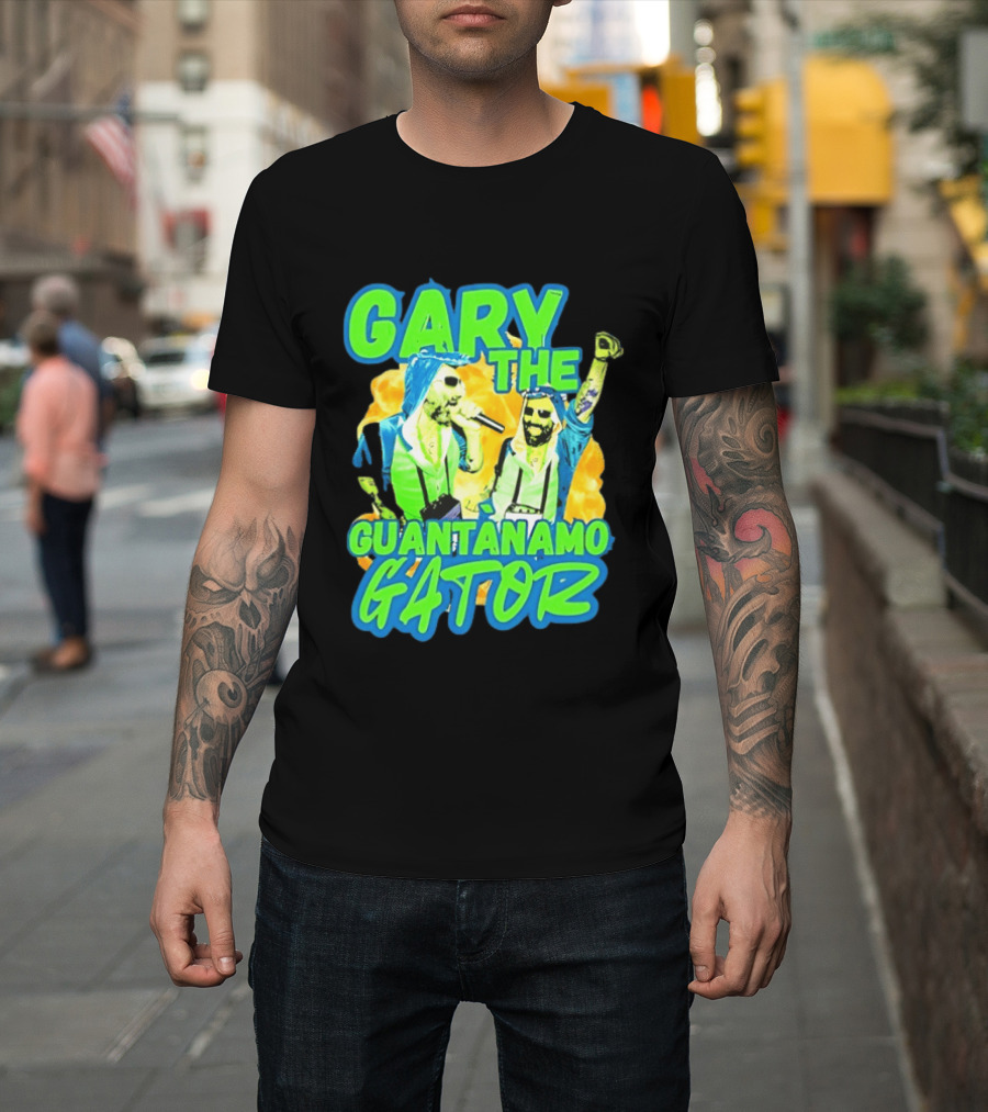 Gary The Guantanamo Gator Retro Pop Culture T-Shirt