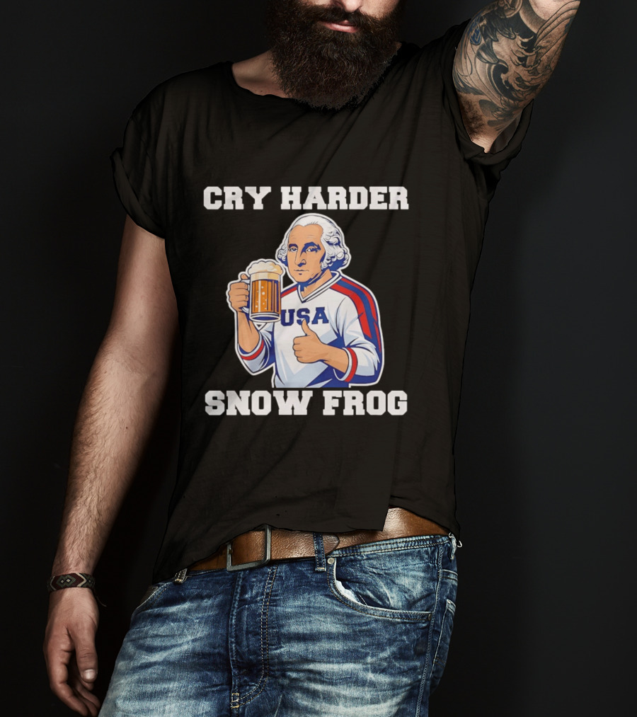 Cry Harder USA Player Snow Frog T-Shirt