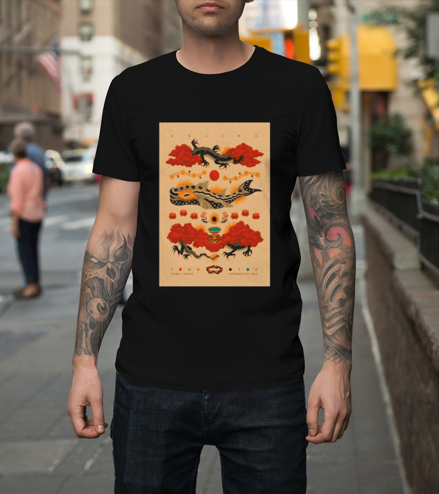 Gojira Reims France November 27 2026 Event T-Shirt