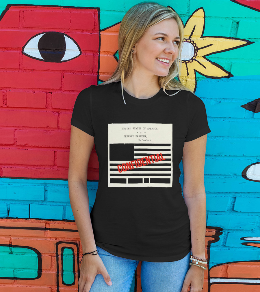 United States Of America Vs Epstein Defendant Flag Confidential T-Shirt